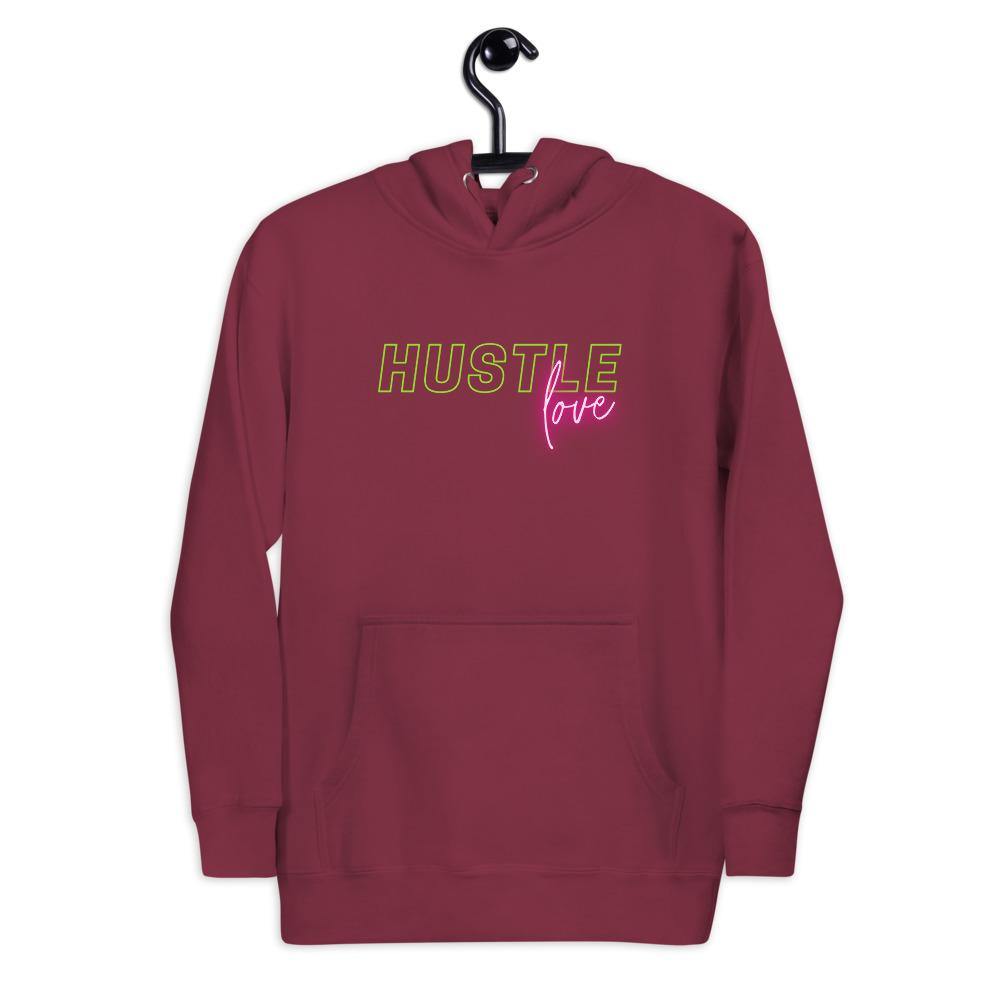 Hustle Love Men's Hoodie - Pixtyles