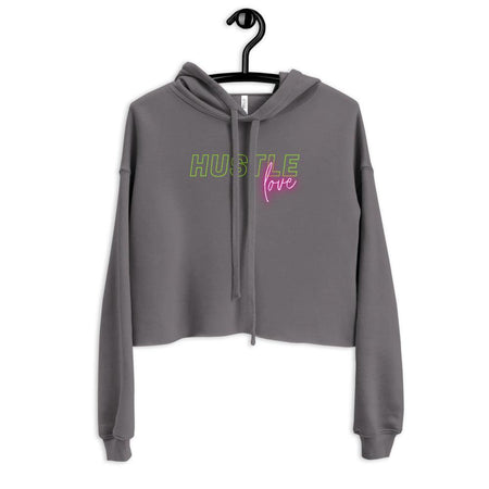 Hustle Love Women's Crop Hoodie - Pixtyles