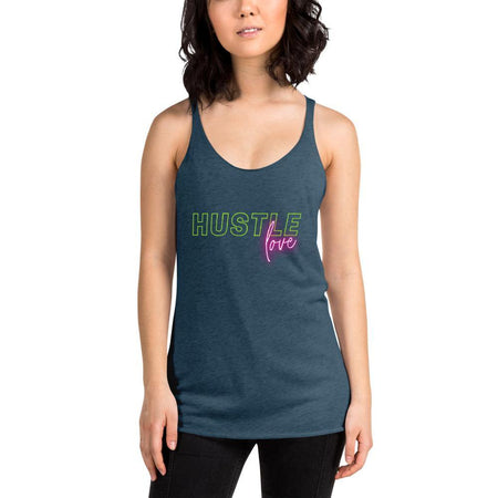 Hustle Love Women's Racerback Tank - Pixtyles