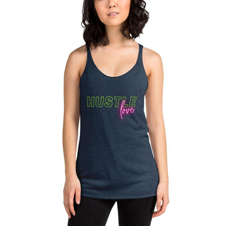 Hustle Love Women's Racerback Tank - Pixtyles