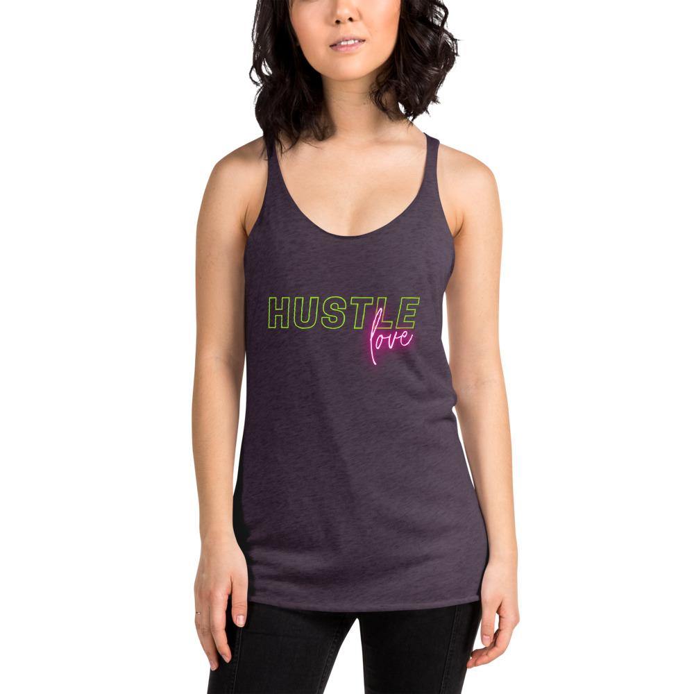 Hustle Love Women's Racerback Tank - Pixtyles