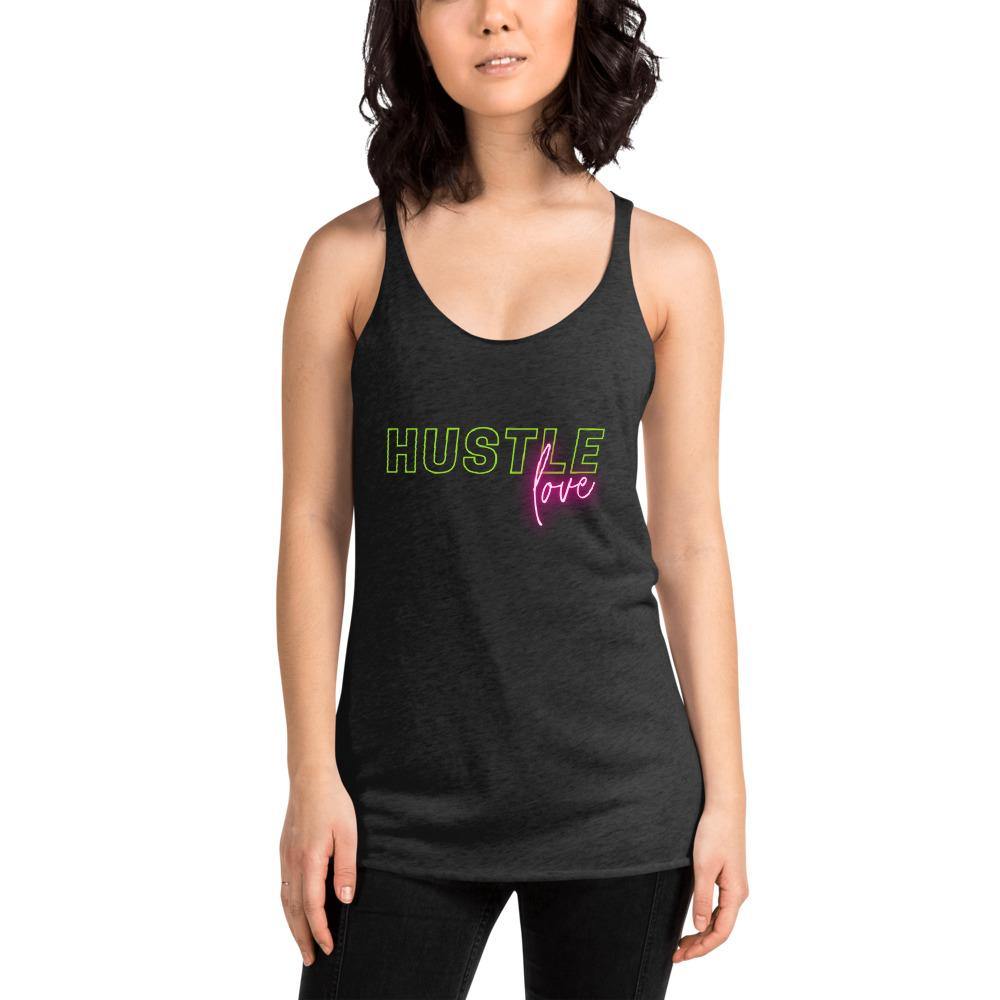 Hustle Love Women's Racerback Tank - Pixtyles