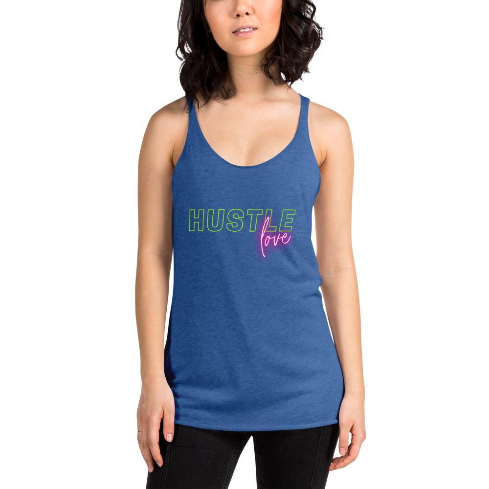 Hustle Love Women's Racerback Tank - Pixtyles