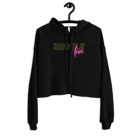 Hustle Love Women's Crop Hoodie - Pixtyles