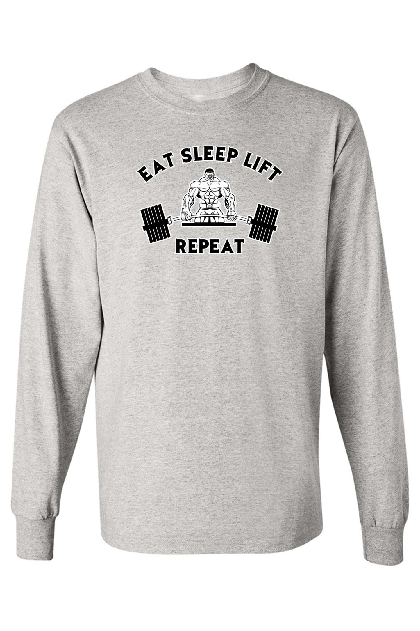 Unisex Eat Sleep Lift Workout Fitness Humor Long Sleeve shirt