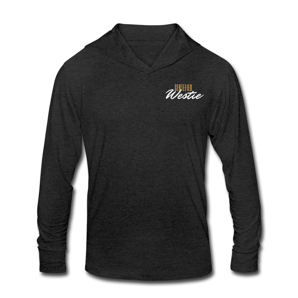 Unisex Tri-Blend Hoodie Shirt | Three Colors available - heather black