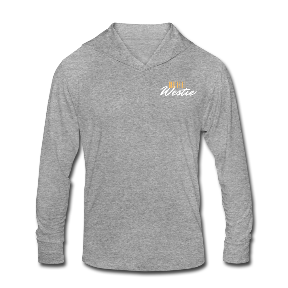 Unisex Tri-Blend Hoodie Shirt | Three Colors available - heather gray