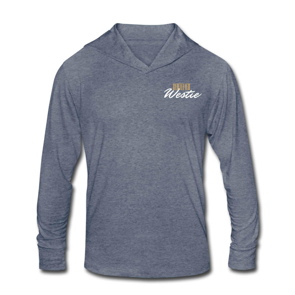 Unisex Tri-Blend Hoodie Shirt | Three Colors available - heather blue